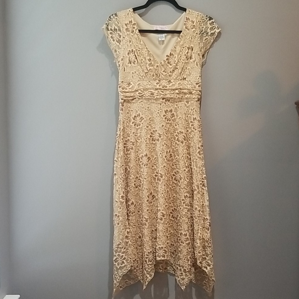 Flower lace overlay dress medium Volume One